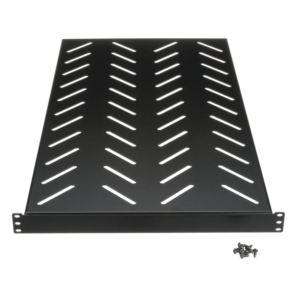 Charola para Soportar Equipos en Rack de 19" de 4 Postes, Profundidad Máxima de 30 in, Capacidad de Carga de 125 kg, 1 UR
