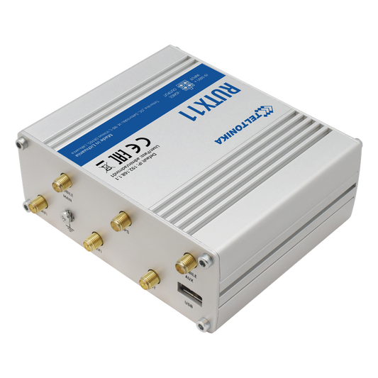 Router Industrial LTE 4.5G Cat 6 / 300 Mbps / WiFi 5 Dual Band / 4 Puertos Gigabit / Doble SIM / GNSS / PoE