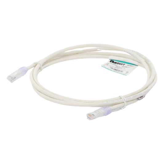 Cable de Parcheo UTP Categoría 6, con Plug Modular en Cada Extremo - 2 Metros (6.56 Pies) - Blanco Mate