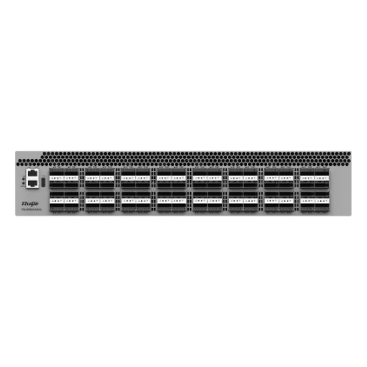 Switch DCI para Data Center / 64 Puertos QSFP28 100GE / 12.8 Tbps / 4,482 Mpps / VXLAN / M-LAG / RDMA / Lossless Ethernet PFC+ECN / 2 RU / Redundancia Hot-Swap