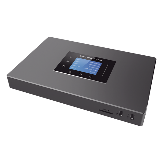 IP-PBX UCM6302A / 500 Usuarios / 75 Llamadas Simultáneas / 2 FXO + 2 FXS / 3 Puertos Gigabit PoE+ / Solución Híbrida On-Premise y Cloud