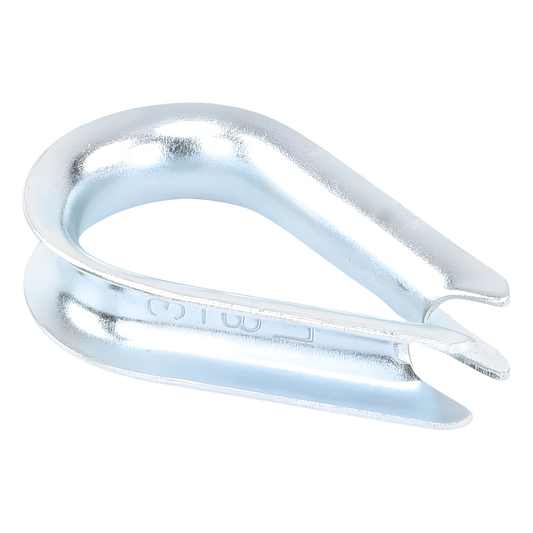 Cuello/ Guardacabo/ Rozadera para Cable de 3/8" de Acero Galv. por Inmersión.