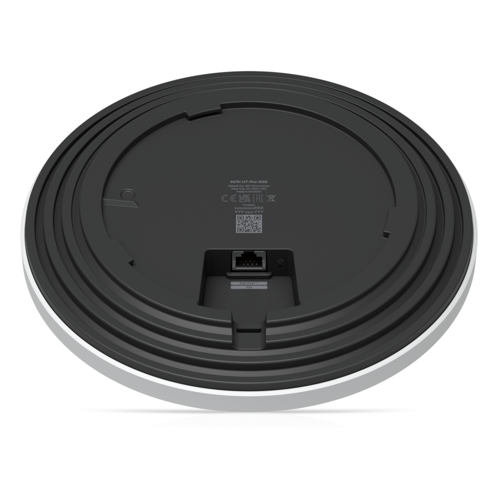 U7 Pro XGS – Punto de Acceso WiFi 7 Tri-Banda para Interiores con Soporte 6 GHz, Radio de Escaneo Espectral Dedicado, Cobertura de hasta 160 m², Capacidad para 500 Usuarios y Puerto Multi-Gig 10/5/2.5/1 GbE