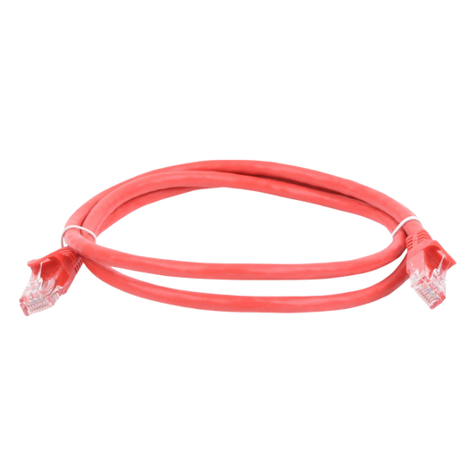 Cable de Parcheo UTP Cat6 - 1 Metro (3.28 Pies) - Rojo