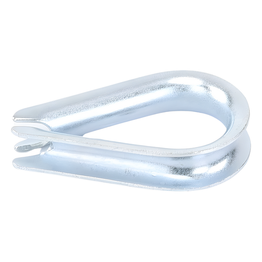 Cuello/ Guardacabo/ Rozadera para Cable de 1/4" de Acero Galv. por Inmersión.