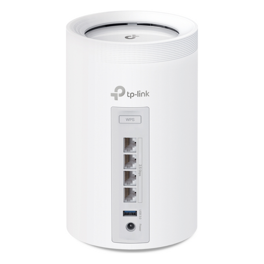 KIT 3 Routers Inalámbrico MESH Interior para Hogar / Triple Banda Wi-Fi 7 BE9300 Mbps / 2 Puerto 2.5 Gigabit WAN/LAN / 4 Antenas Internas / Operación Multi-Link MLO / Administración Mediante la App Deco (iOS, Android) / HomeShield