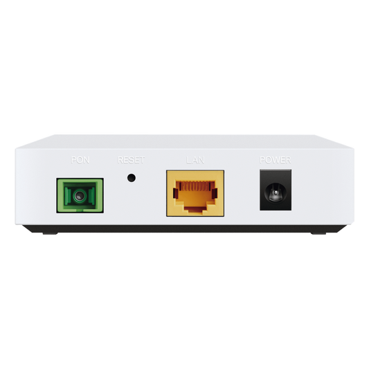 ONU/ONT - Unidad de Red Óptica XPON dual EPON/GPON / 1 Puerto RJ45 10/100/1000 Mbps / 1 puerto XPON Conector SC/APC / Equipo Bridge / Longitud de Onda Up: 1310 nm Dw: 1490 nm