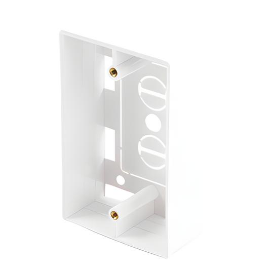 Caja de Pared Universal, Color blanco, Para montaje con Placas de Pared