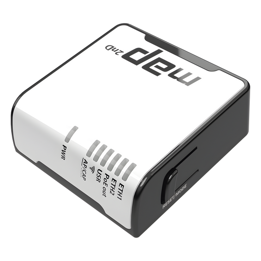 (mAP) 2 Puertos Fast Ethernet, 1 Puerto MicroUSB, WiFi 2.4 GHz 802.11 b/g/n