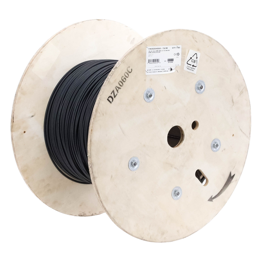 Cable de Fibra Óptica de 6 Hilos, Interior/Exterior, Tight Buffer, No Conductiva (Dieléctrica), LS0H, Multimodo OM4 50/125 Optimizada, 1 Metro (3.28 Pies)