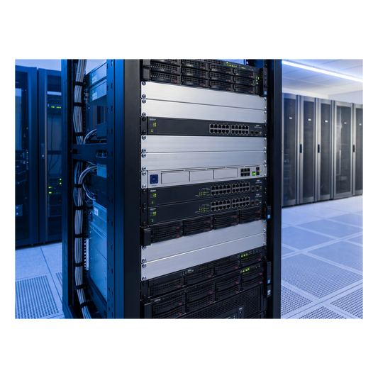 Tapa Ciega Para Rack Estándar de 19in, Plano, de Acero, 2 UR, Color Gris