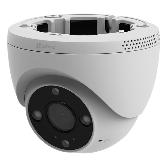 Cámara IP Domo PoE / Resolución 2K 3 Megapixel / Visión Nocturna a Color 30 m / Lente 2.8 mm 106° / Detección IA Humano/Vehículo / Audio Bidireccional / Defensa Activa con Luz y Sirena / IP67
