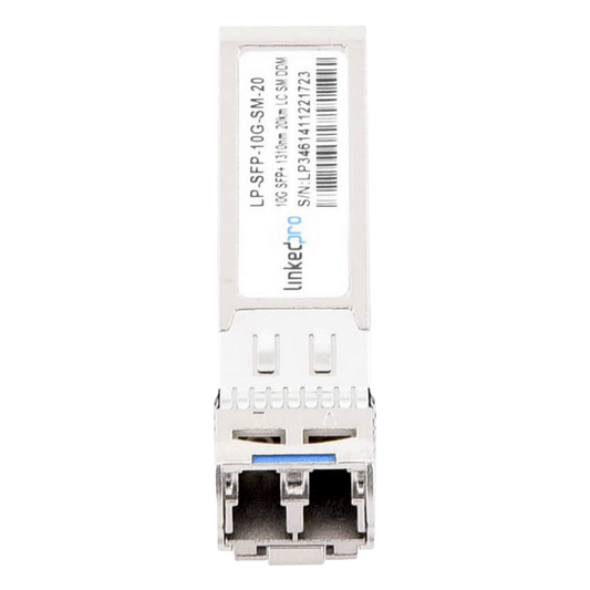 Transceptor Óptico SFP+ (Mini-Gbic) / Monomodo 1310 nm / 10 Gbps / 10GBASE-LR / Conectores LC/UPC Dúplex / DDM / Hasta 20 km