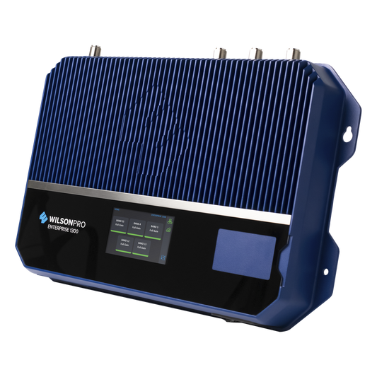 Amplificador de señal celular Enterprise 1300/ Mejora las llamadas convencionales y VoLTE / Soporta los datos de las tecnologías 2G, 3G y 4G de TELCEL, AT&T y MOVISTAR / Función MT y XDR.