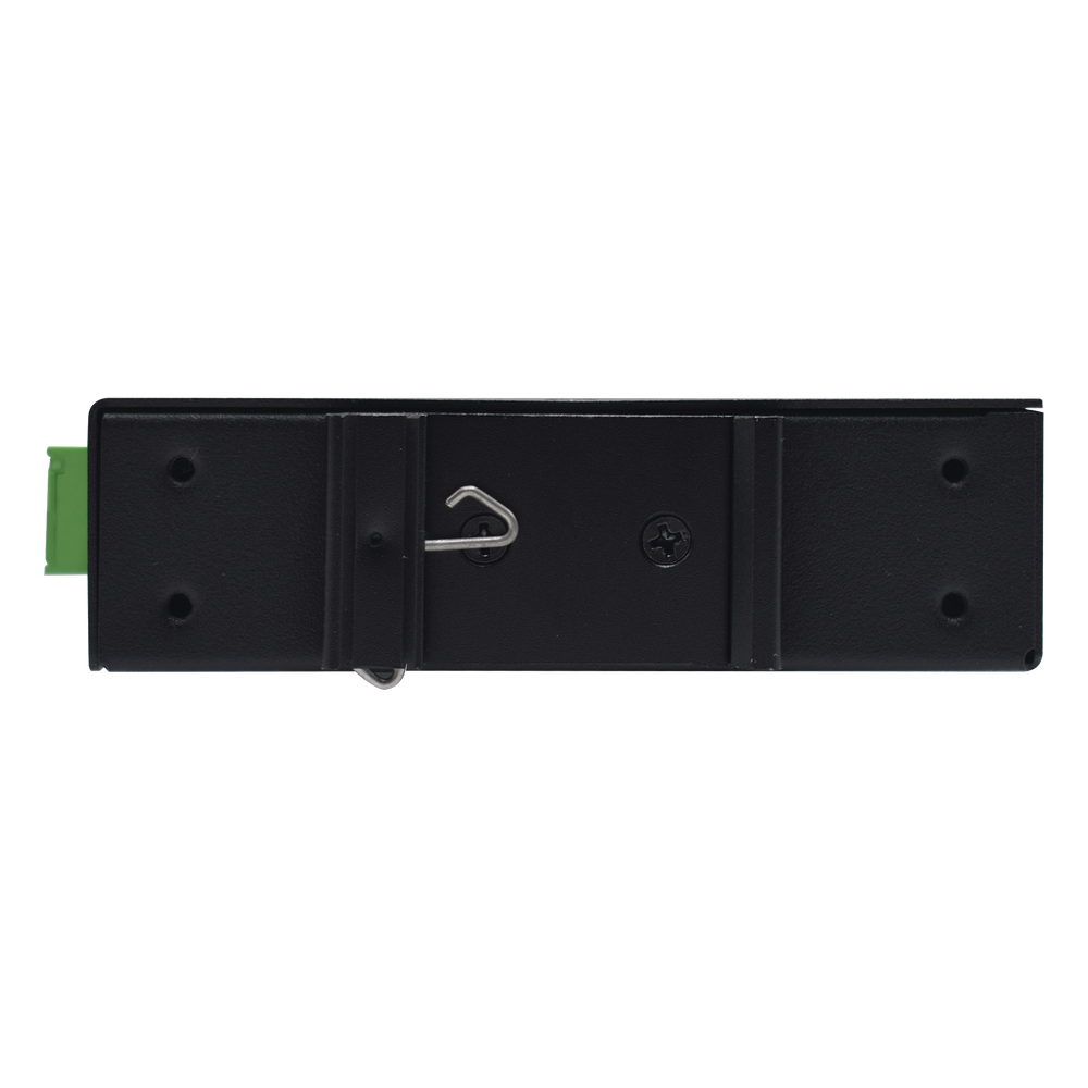 Inyector PoE Industrial / DC entrada 12-57V / PoE salida de Hasta 90W / Carcasa de Metal / Riel DIN / Aplicaciones CCTV
