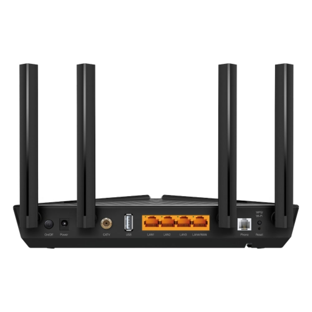 ONU/ONT - GPON Router WiFi 6 AX 1800 / 1 Puerto PON SC/APC / 1 Puerto WAN/LAN / 1 Puerto FXS (RJ11) / 3 Puertos LAN 10/100/1000 MBPS / 1 Puerto CATV / Compatible con EasyMesh / Soporta AgiNet Config - AgiNet ACS (herramienta de gesti&a