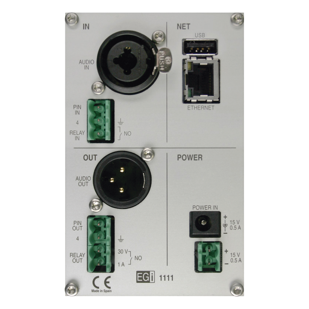 Interfaz Millennium IP para gestión de avisos y música por redes Ethernet por Streaming