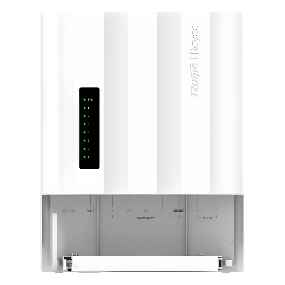 Switch Outdoor Capa 2 / 7 Puertos Gigabit + 2 SFP / PoE/PoE+/PoE++ 60W / IP65 / ERPS / Gestión Cloud / 14 Gbps