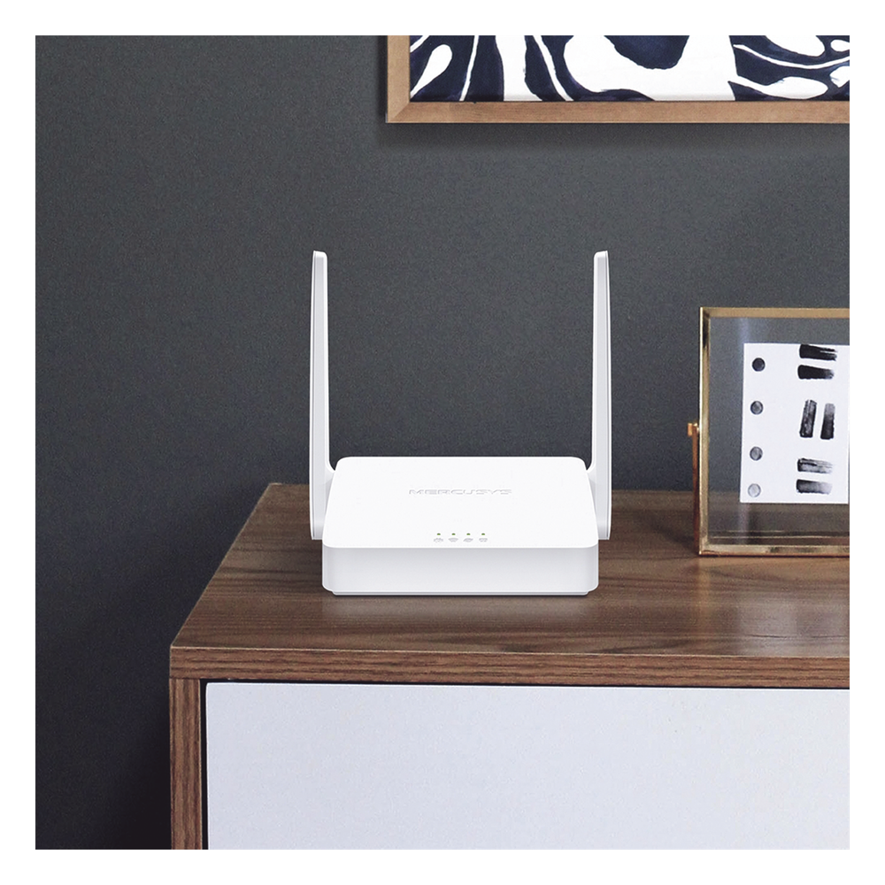 Router Inalámbrico N / 2.4 GHz de 300 Mbps / 1 Puerto WAN 10/100 Mbps / 2 Puertos LAN 10/100 Mbps / 2 antenas de 5 dBi / Compatible con IPV6 e IPTV
