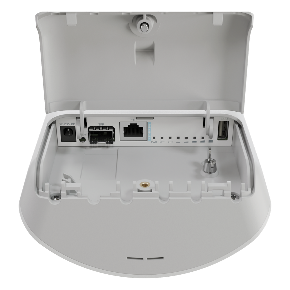 (mANTBox ax 15s) Punto de Acceso Sectorial de 120°/ WiFi 6 Doble Banda 2.4Ghz y 5Ghz/Antena Integrada 15 dBi/Con 1 Puerto Ethernet PoE In + 1 puerto SFP 2.5Gbps