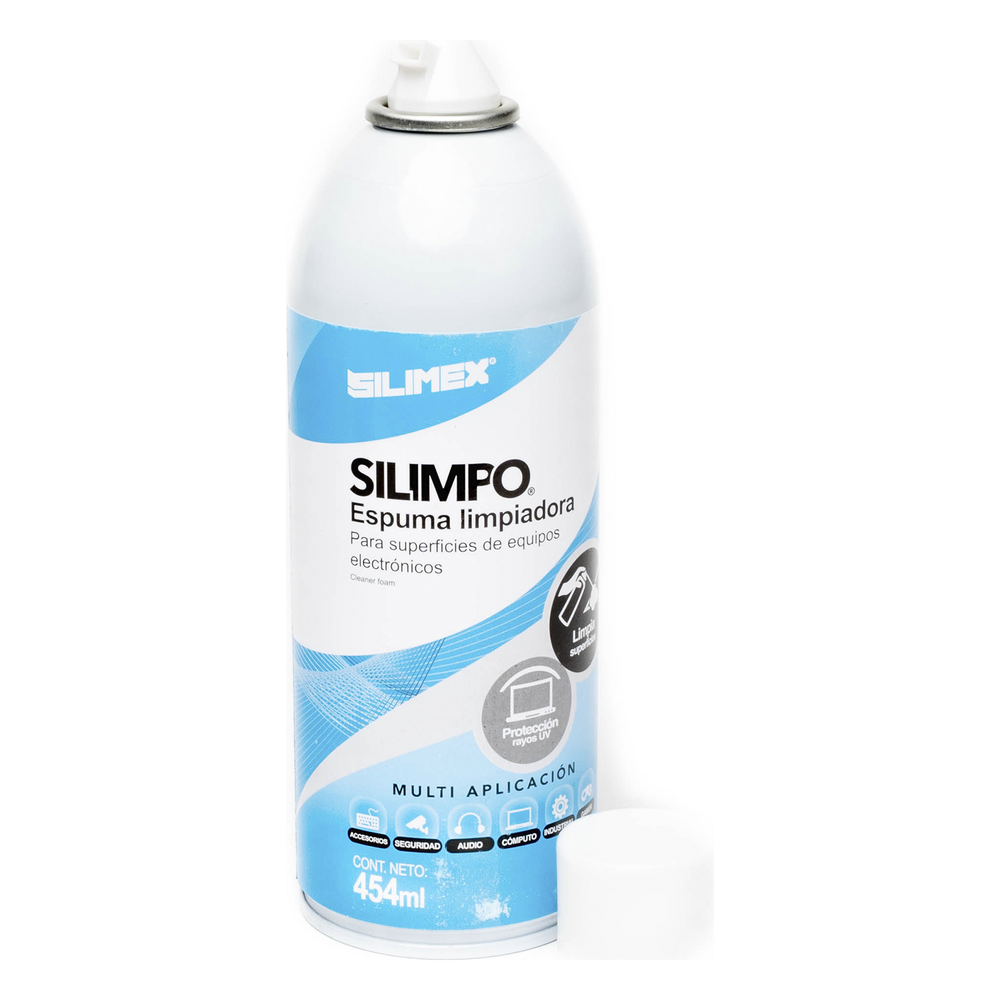 Espuma Limpiadora para Todo Tipo de Superficies Plásticas y Metálicas de Sistemas de Vídeo, Audio, Telefonía y Equipo de Cómputo, Contiene Protectores de Rayos UV, 454 ml
