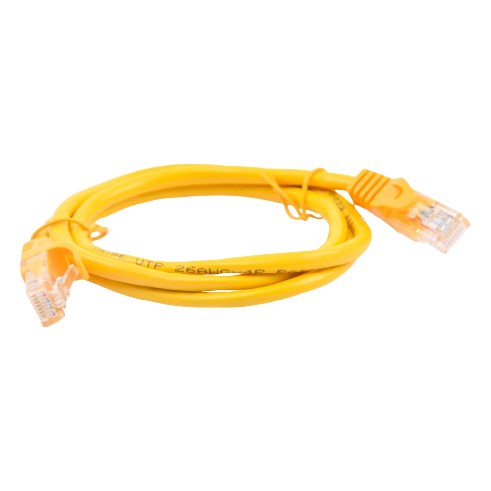 Cable de Parcheo UTP Cat5e - 1 Metro (3.28 Pies) - Amarillo