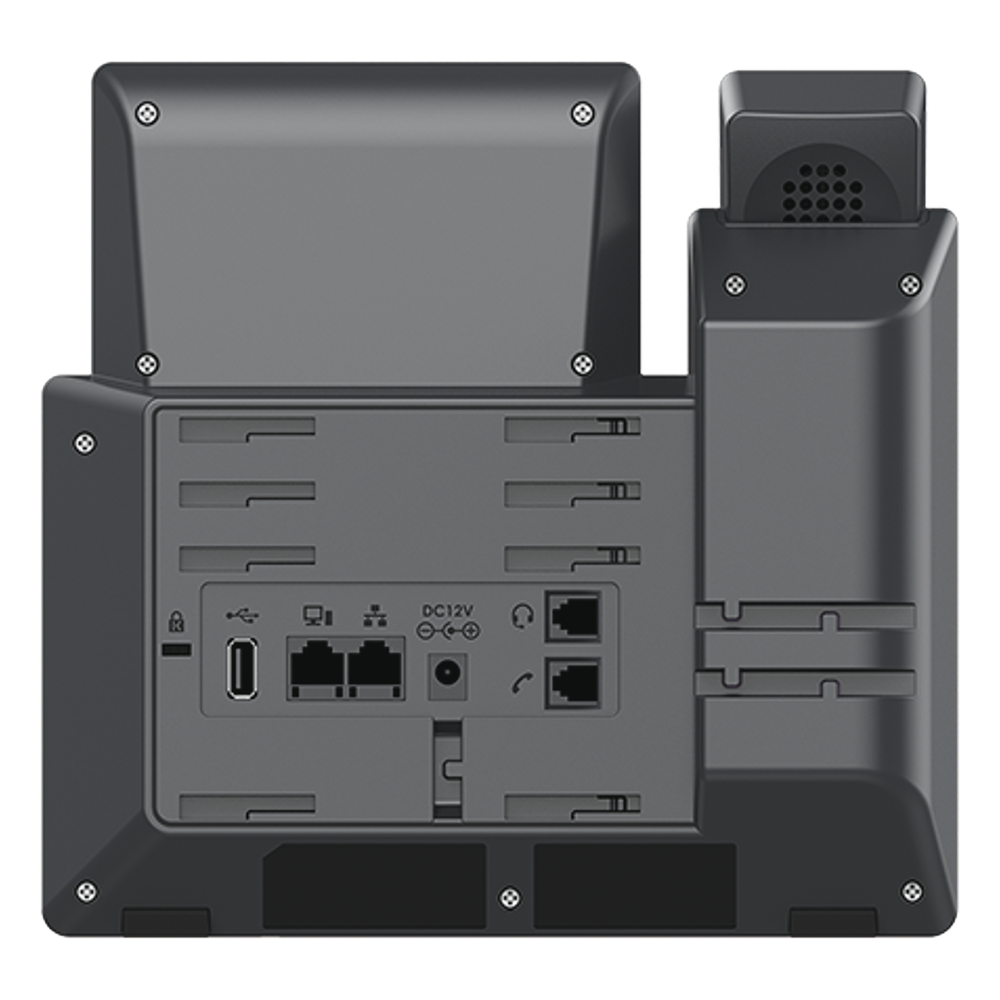 Teléfono IP Wi-Fi, Grado Operador, 8 líneas SIP con 4 cuentas, pantalla a color 2.8", puertos Gigabit, Bluetooth, PoE, codec Opus, IPV4/IPV6 con gestión en la nube GDMS