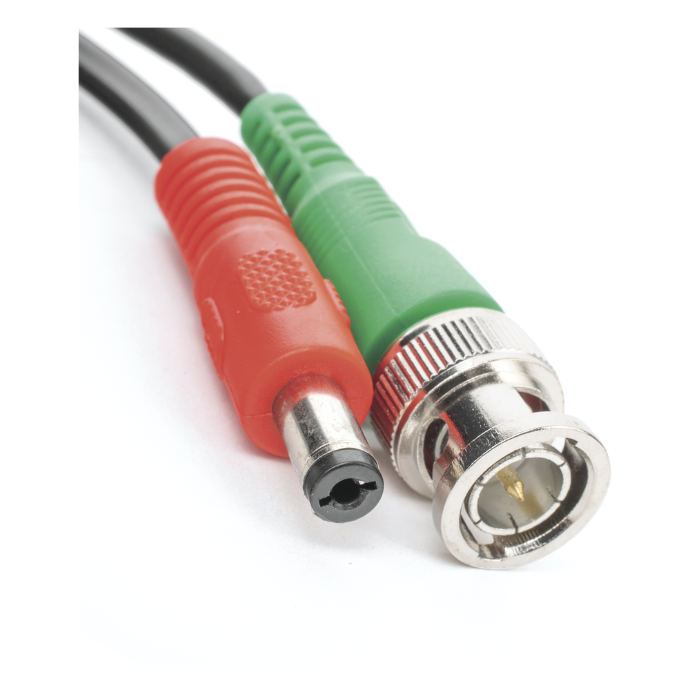 Cable Coaxial (BNC RG59) + Alimentación / SIAMES / 20 Metros (65.62 Pies) / 100% COBRE / Para Cámaras 4K / Uso Interior y Exterior