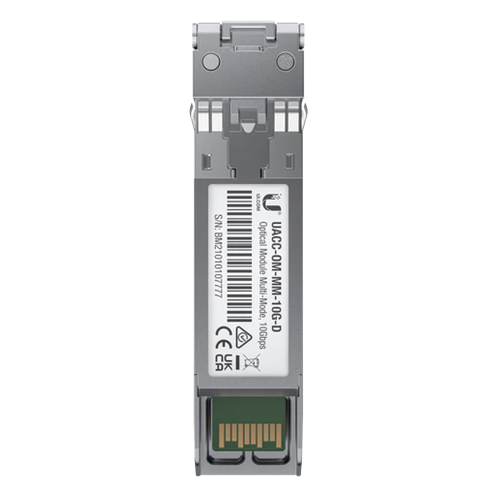 UFiber Módulo SFP+ 10G, transceptor MiniGibic MultiModo 10 Gbps, distancia 300m, conectores LC, paquete de 2 piezas