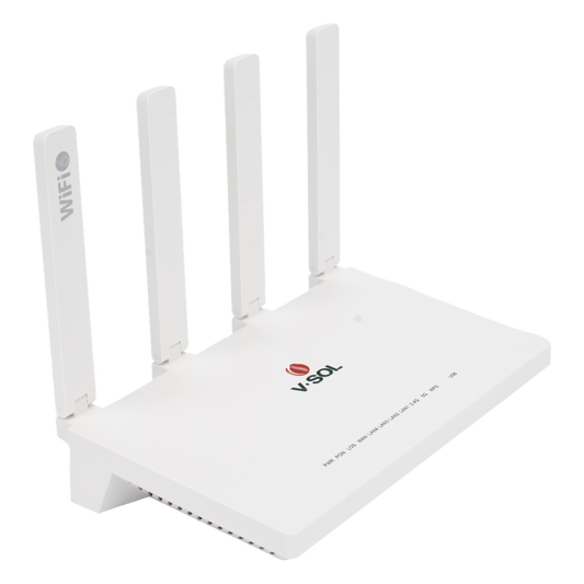 ONU GPON/EPON con Wi-Fi 6 AX1500 / 4 Puertos Gigabit / Puerto PON SC/UPC, Hasta 1500 Mbps