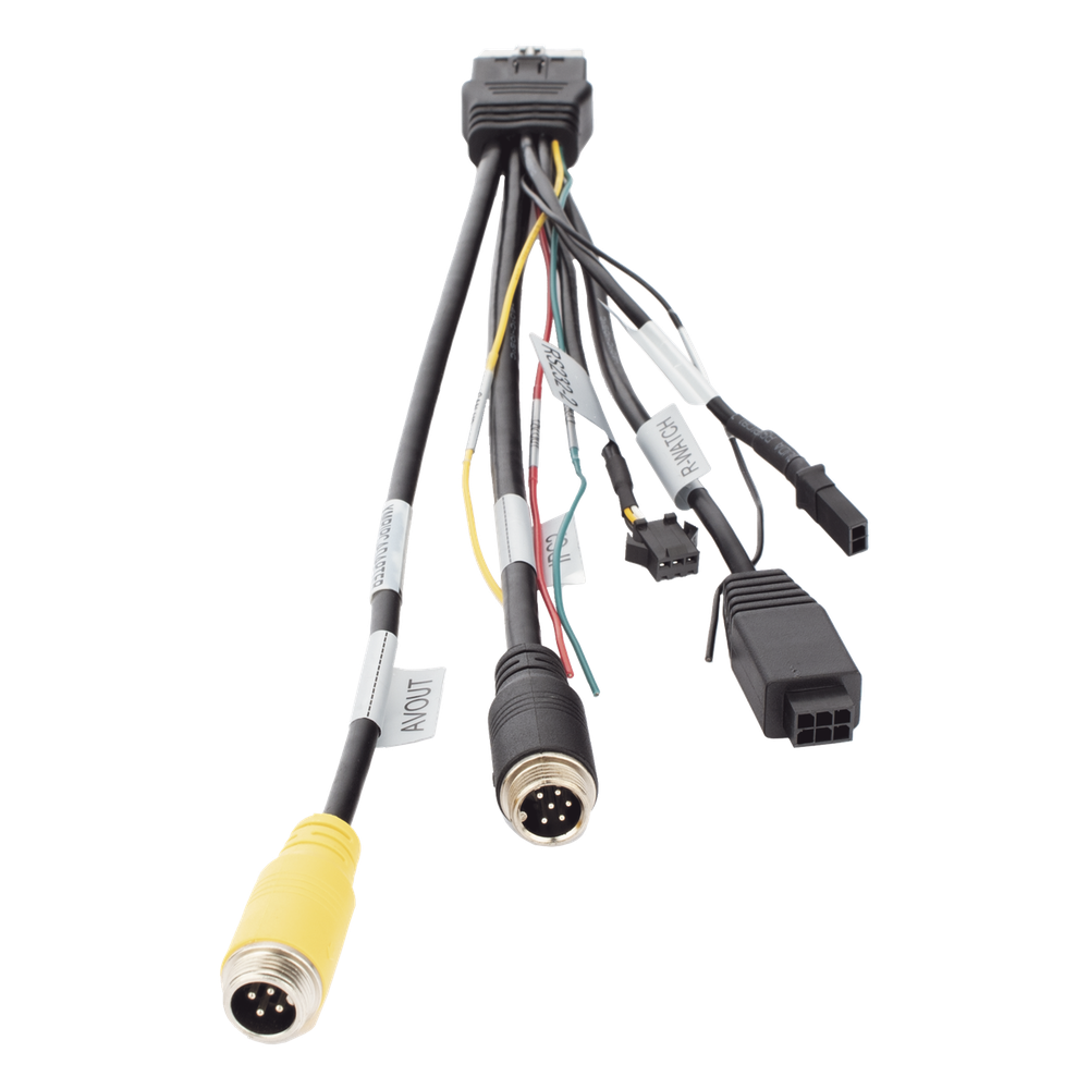 Cable adaptador / posibilita la inclusión de un canal IP, incorpora salida de video conector tipo aviación 4 pines y datos RS485 / compatible con modelo XMR406NAHD