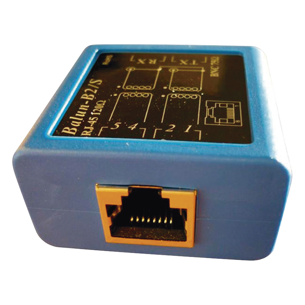 Balun E1 -Adaptador BNC hembra 75 ohms a jack RJ45 120 ohms