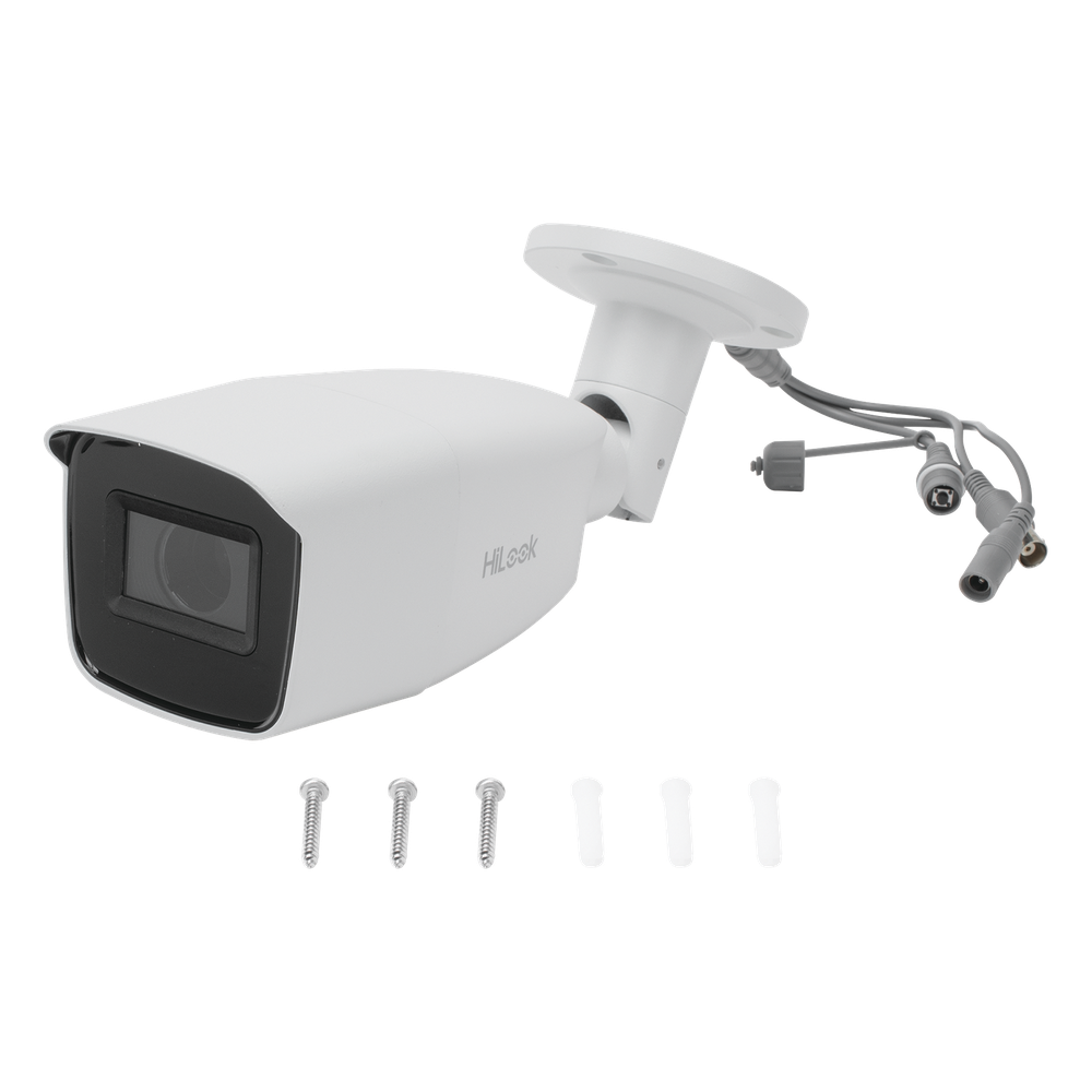 Bala TURBOHD 2 Megapíxel (1080p) / Lente Var. 2.8 a 12 mm / CLIMAS EXTREMOS / IR EXIR Inteligente 40 mts / Exterior IP66 / TVI-AHD-CVI-CVBS / dWDR