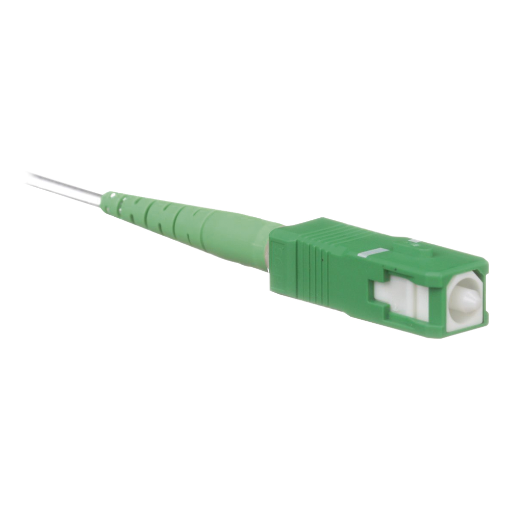 Conector de Fibra Óptica Tipo Splice-On, Monomodo SC/APC, Para Fibra de 250/900um, Color Verde