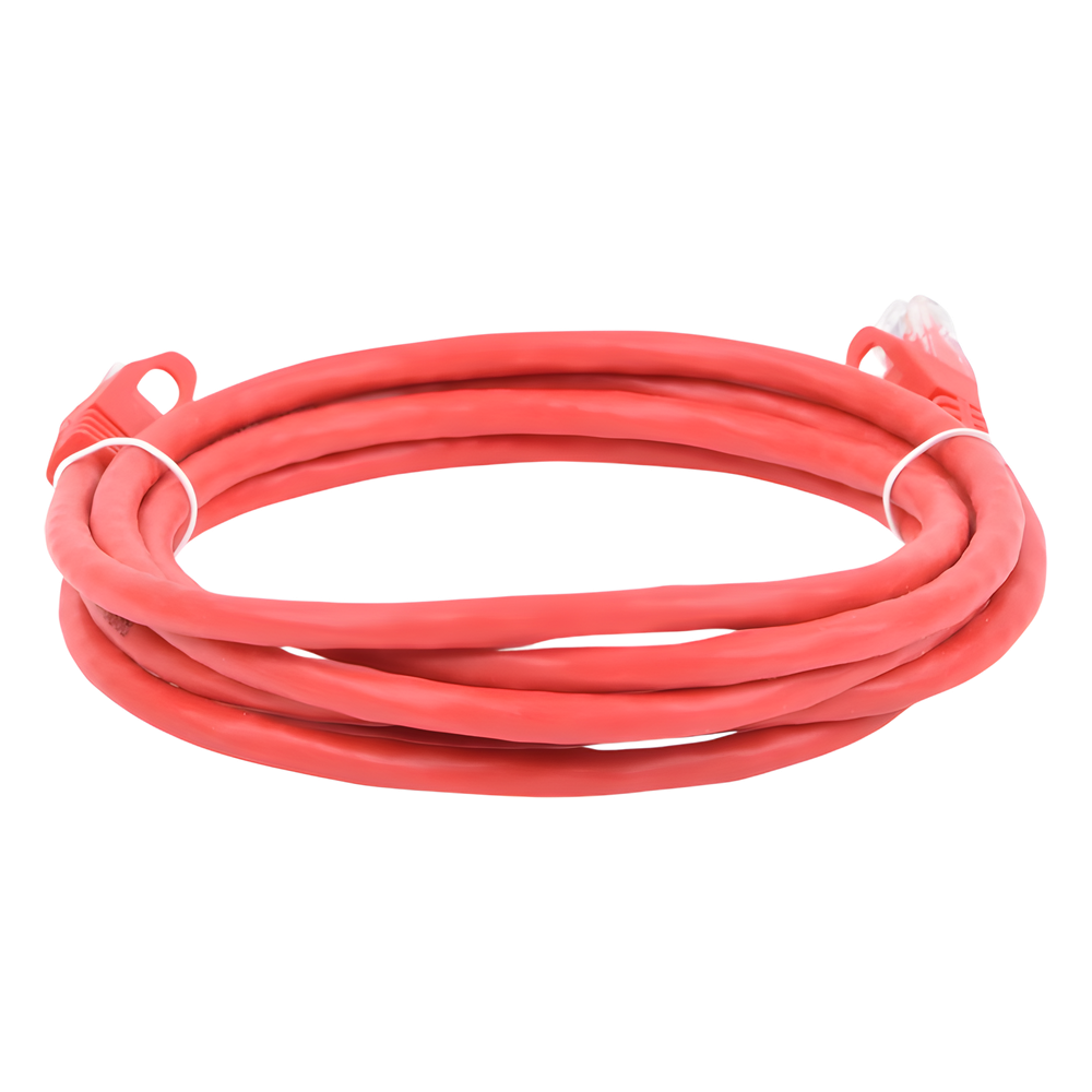 Cable de Parcheo UTP Cat6 - 2 Metros (6.56 Pies) - Rojo