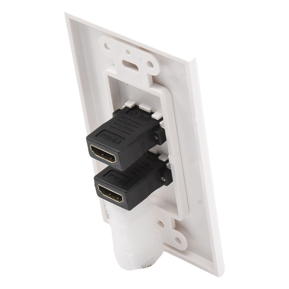 Placa de Pared de 2 Puertos HDMI Hembra a Hembra