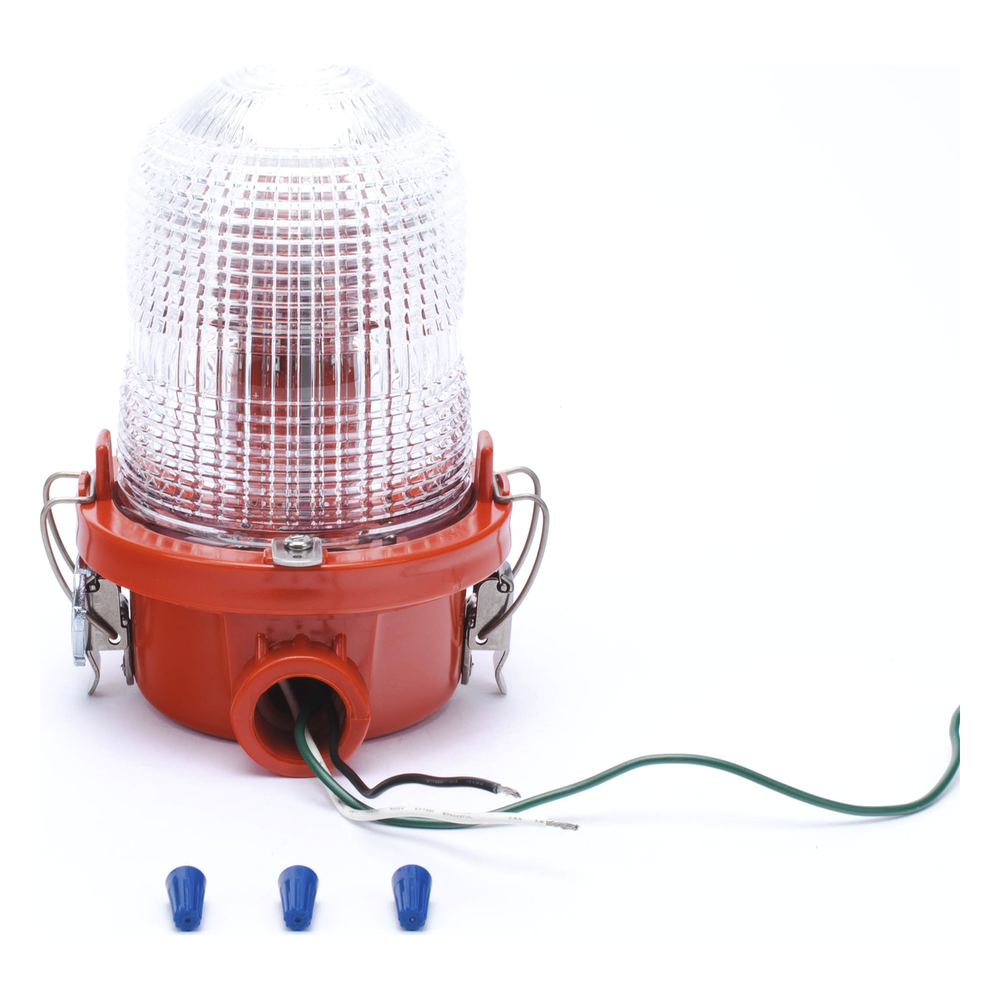 Luz de Obstáculo FAA Tipo L-810 / LED Rojo e Infrarrojo / Intensidad Baja / Consumo 12W / 120-240V AC / Intensidad 32.5 CD / Haz Vertical 10° / Cobertura 360° / Base Valox™ / IP65