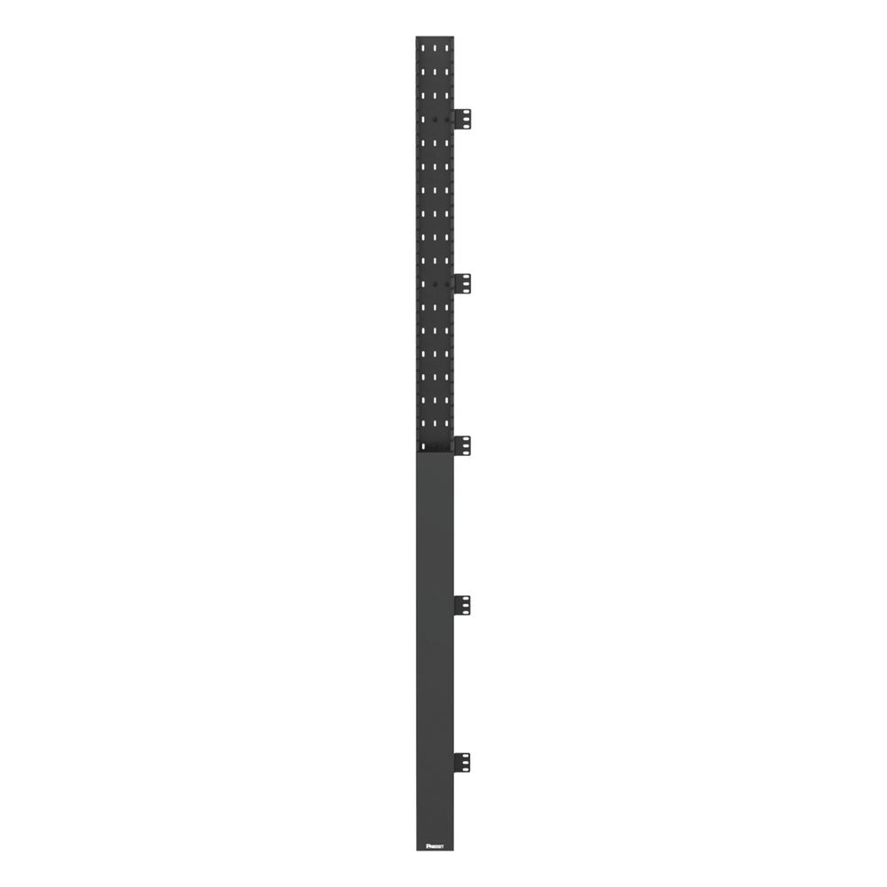Organizador Vertical IN-Cabinet, Sencillo (Solo Frontal), Para Uso Con Gabinetes Panduit, 40 UR, 4.2 in de Ancho, Color Negro