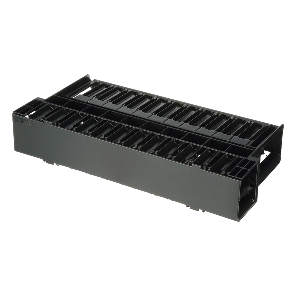 Organizador de Cables Horizontal NetManager, Doble (Frontal y Posterior), Para Rack de 19in, 2UR