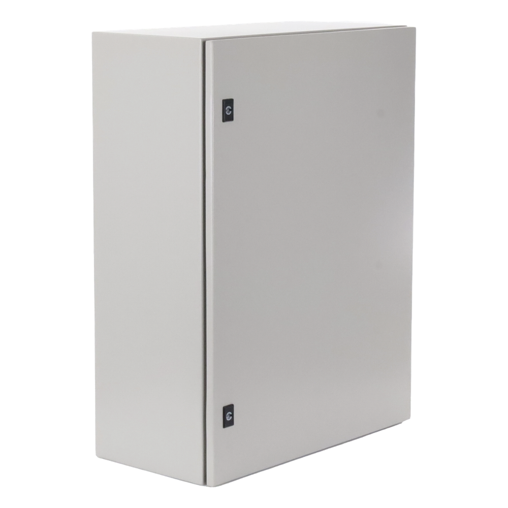 Gabinete de Acero, Nema 4 -IP 65 de 60 x 80 x 30 cm con Platina.