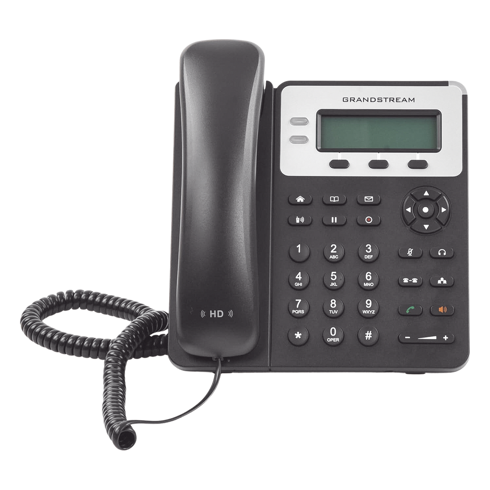Teléfono IP SMB de 2 líneas con 3 teclas de función programables y conferencia de 3 vías, 5 Vcc