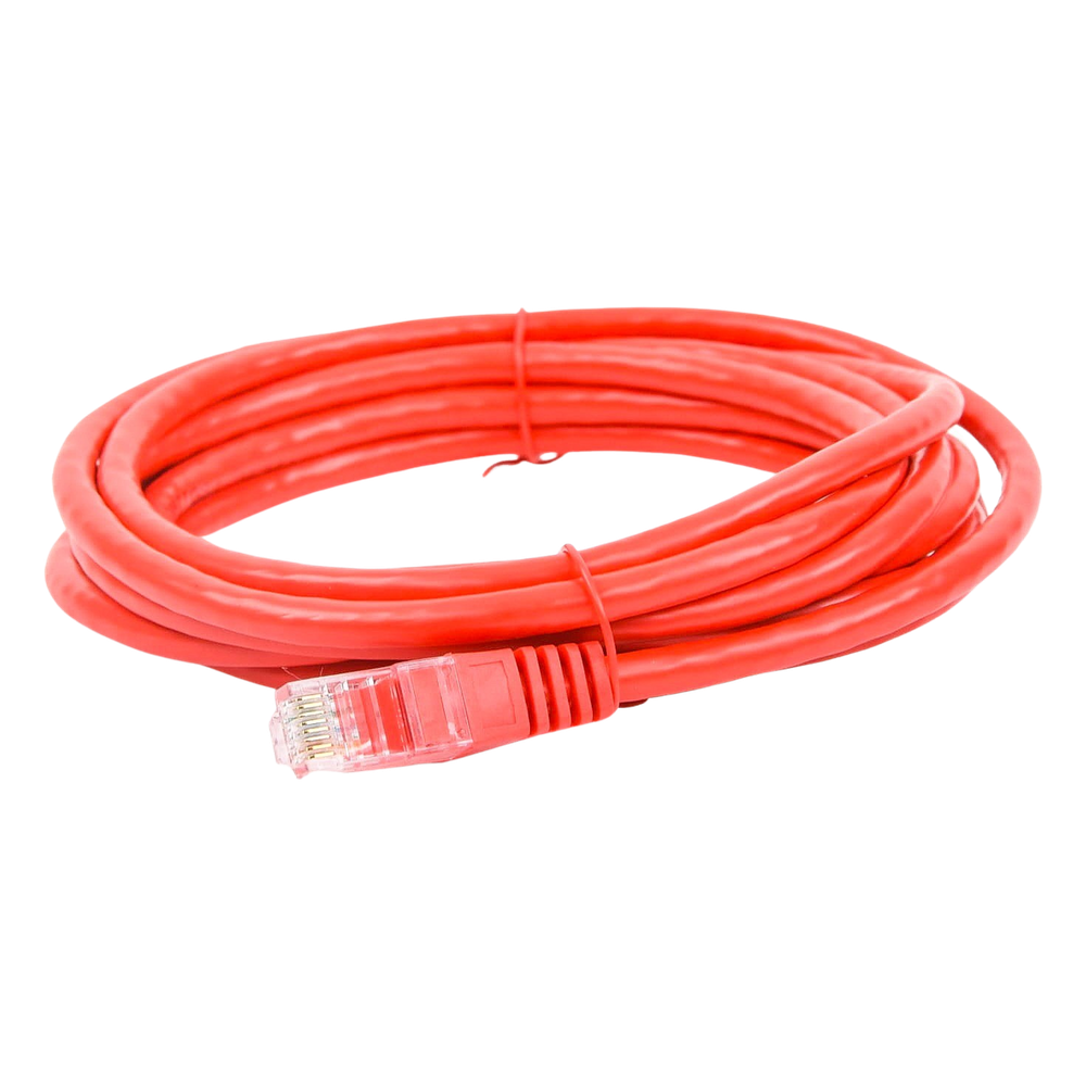 Cable de Parcheo UTP Cat6 - 3.0 Metros (9.84 Pies) - Rojo