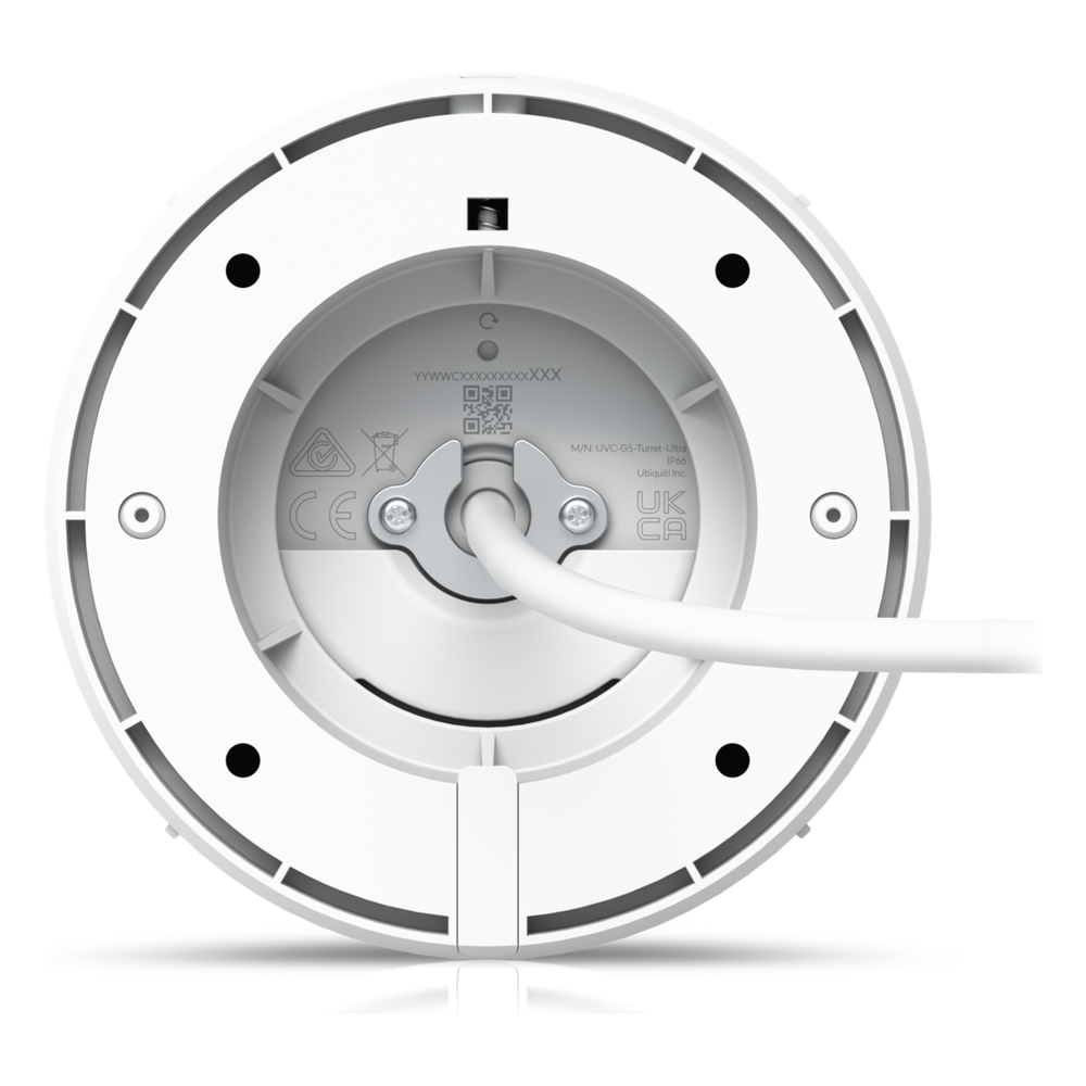 Cámara UniFi Protect G5 Turret Ultra, compacta, para exterior / 2K (4 MPX) / ángulo 102.4° / visión nocturna hasta 30mts/ detección de eventos / micrófono, POE+
