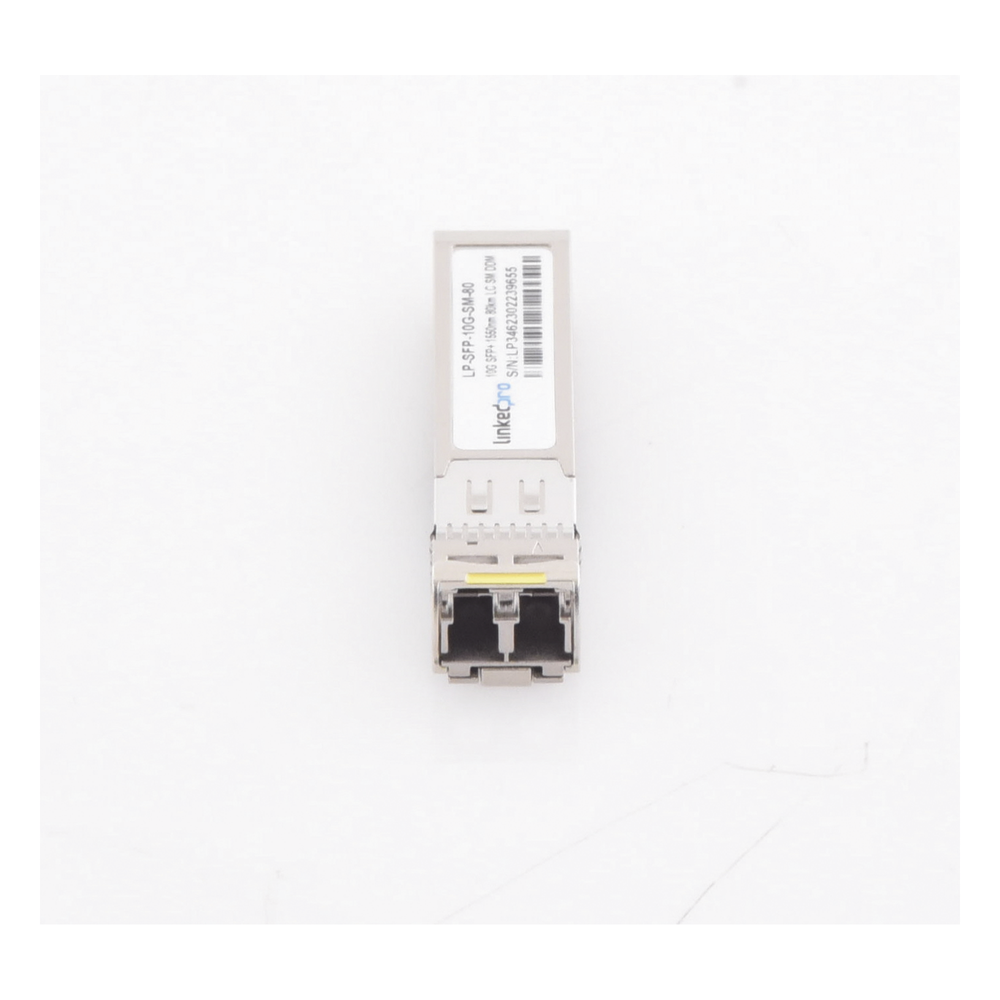 Transceptor Óptico SFP+ (Mini-Gbic) / Monomodo 1550 nm / 10 Gbps / 10GBASE-ZR / Conectores LC/UPC Dúplex / DDM / Hasta 80 km