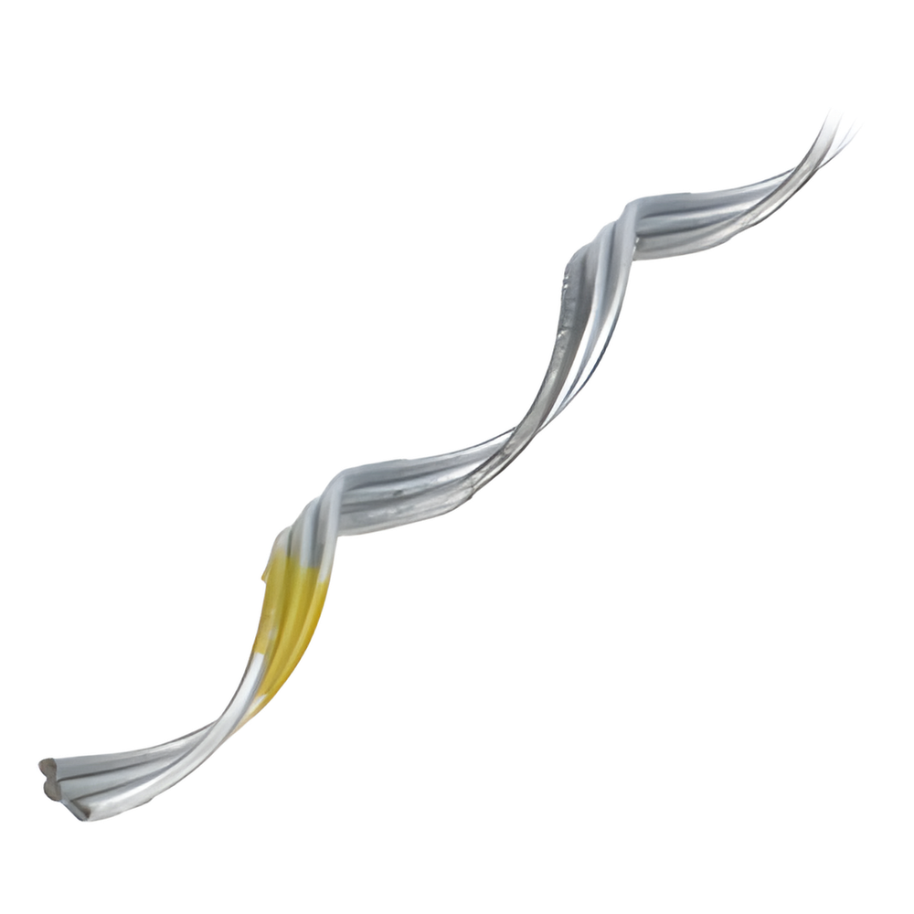 Remate Preformado de Acero Galvanizado para fibra Mini-ADSS diámetros 6 - 7 mm (Preformado con tecnología sin polvo abrasivo) Estructura de 3 Hilos