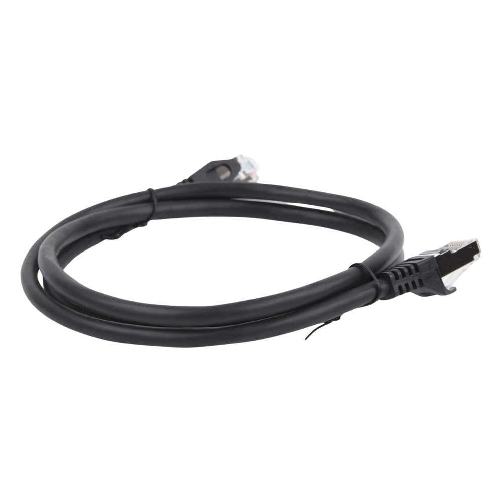 Cable de Parcheo FTP Cat6 - 1.0 Metro (3.28 Pies) - Negro