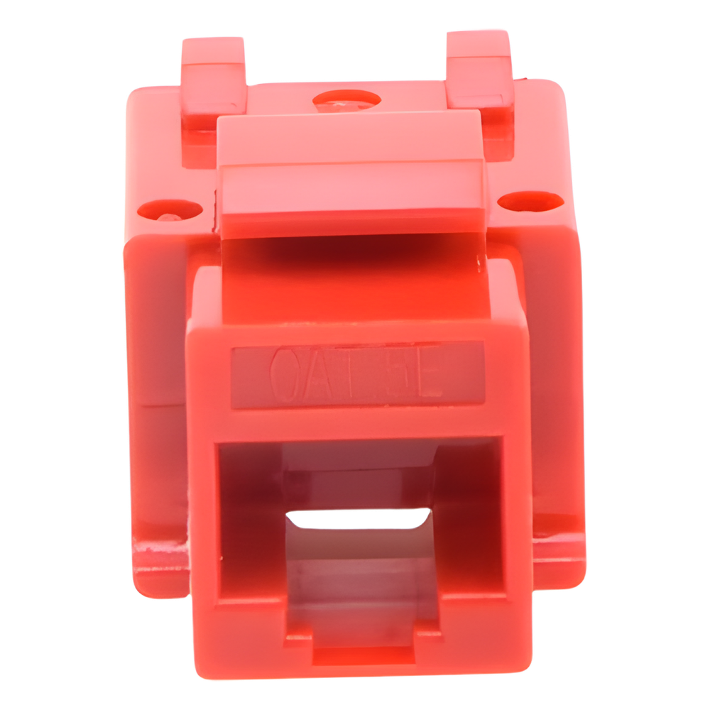 Módulo Jack Keystone Cat5e con Terminación 110 (Punchdown) para Faceplate - Color Rojo