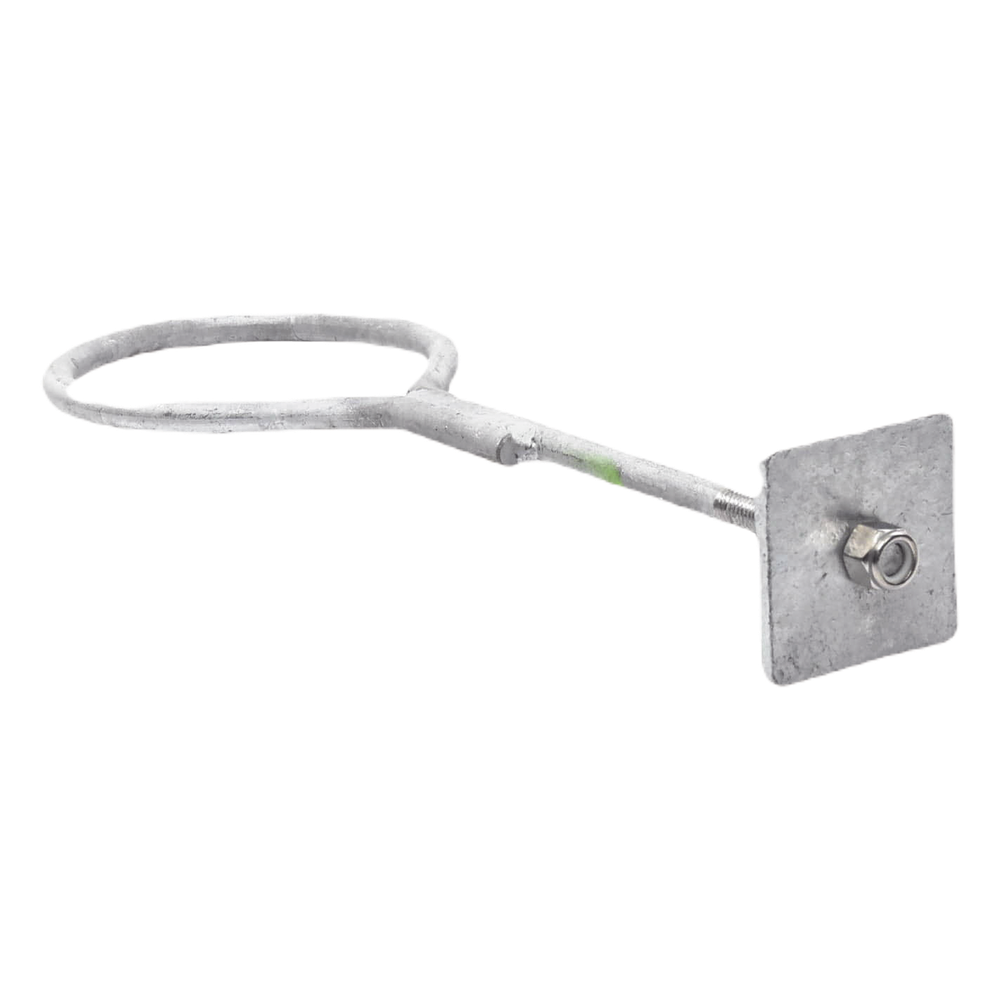 Ancla con Aro, largo: 40 cm. de 1/2" de espesor para Losa o Pared. Galvanizado por Inmersión.