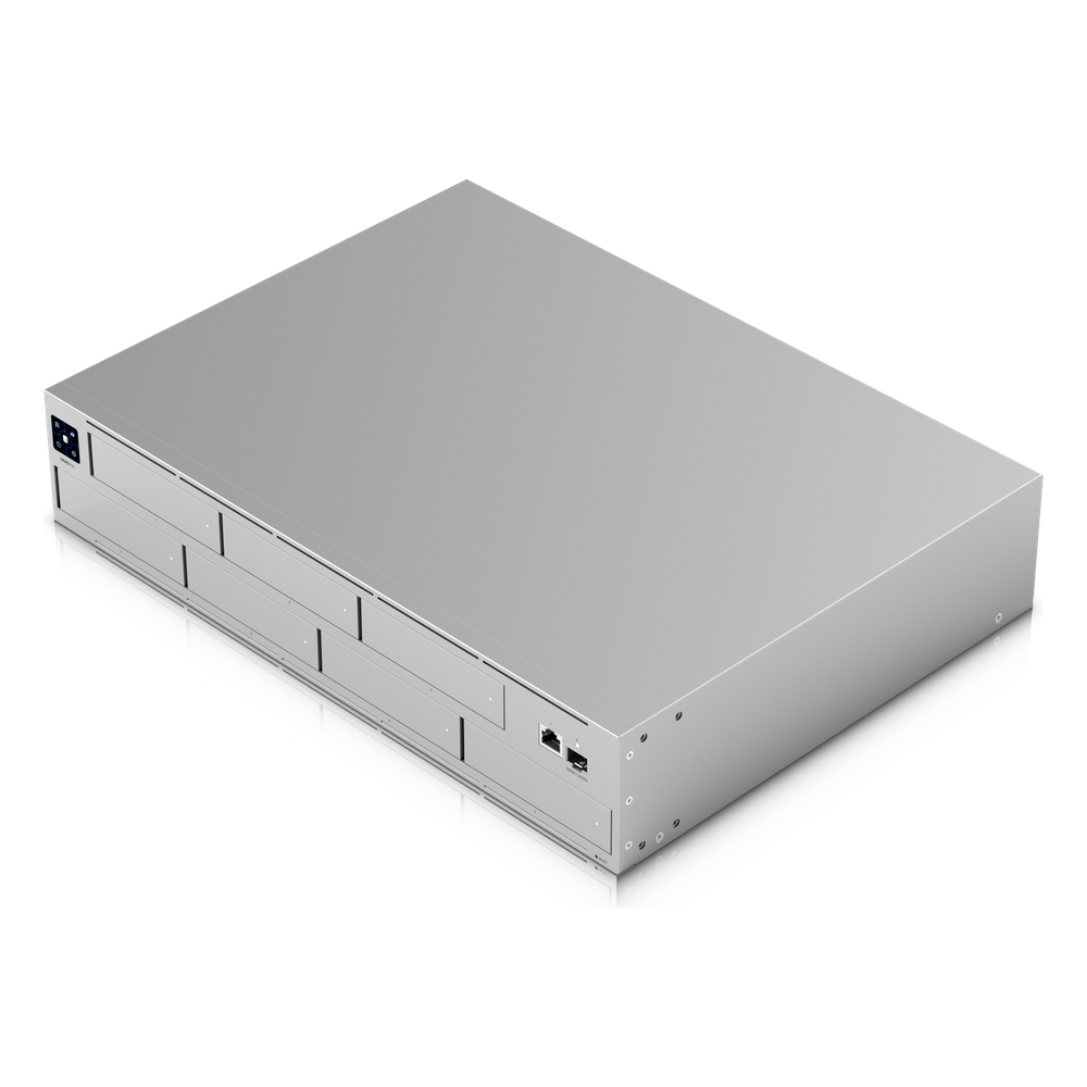 UNAS Pro Servidor NAS 2U Rack con 7 Bahías para HDD/SSD de 2.5/3.5" para Discos SATA, Puerto 10GbE SFP+ y 1GbE RJ45