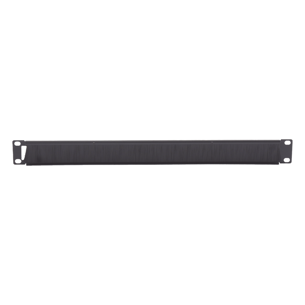 Tapa Ciega para Rack de 19in, Tipo Cepillo de Nylon, para Paso de Cables y Mejor Manejo Térmico, Color Negro, 1UR